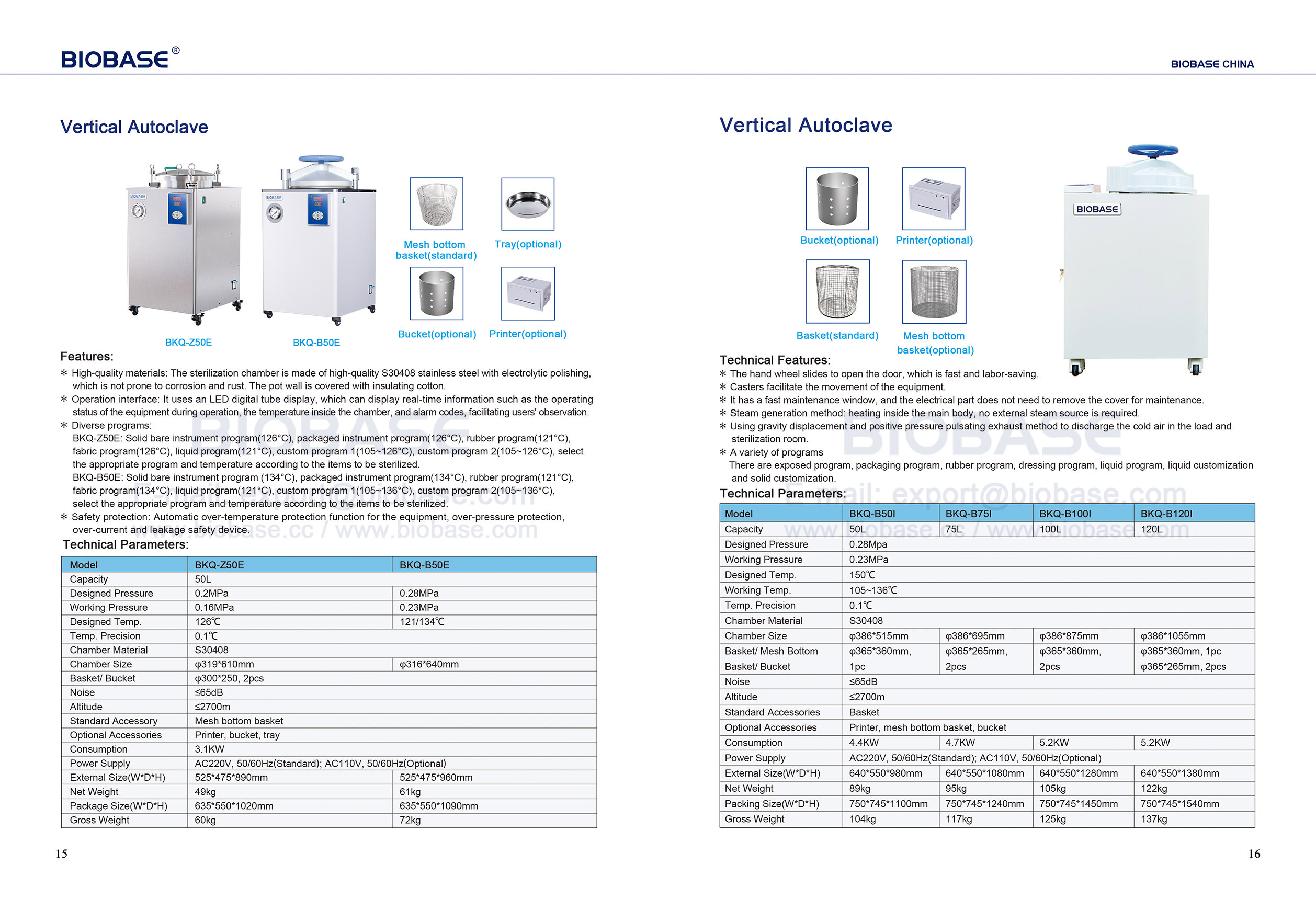 15-16 Autoclave vertical