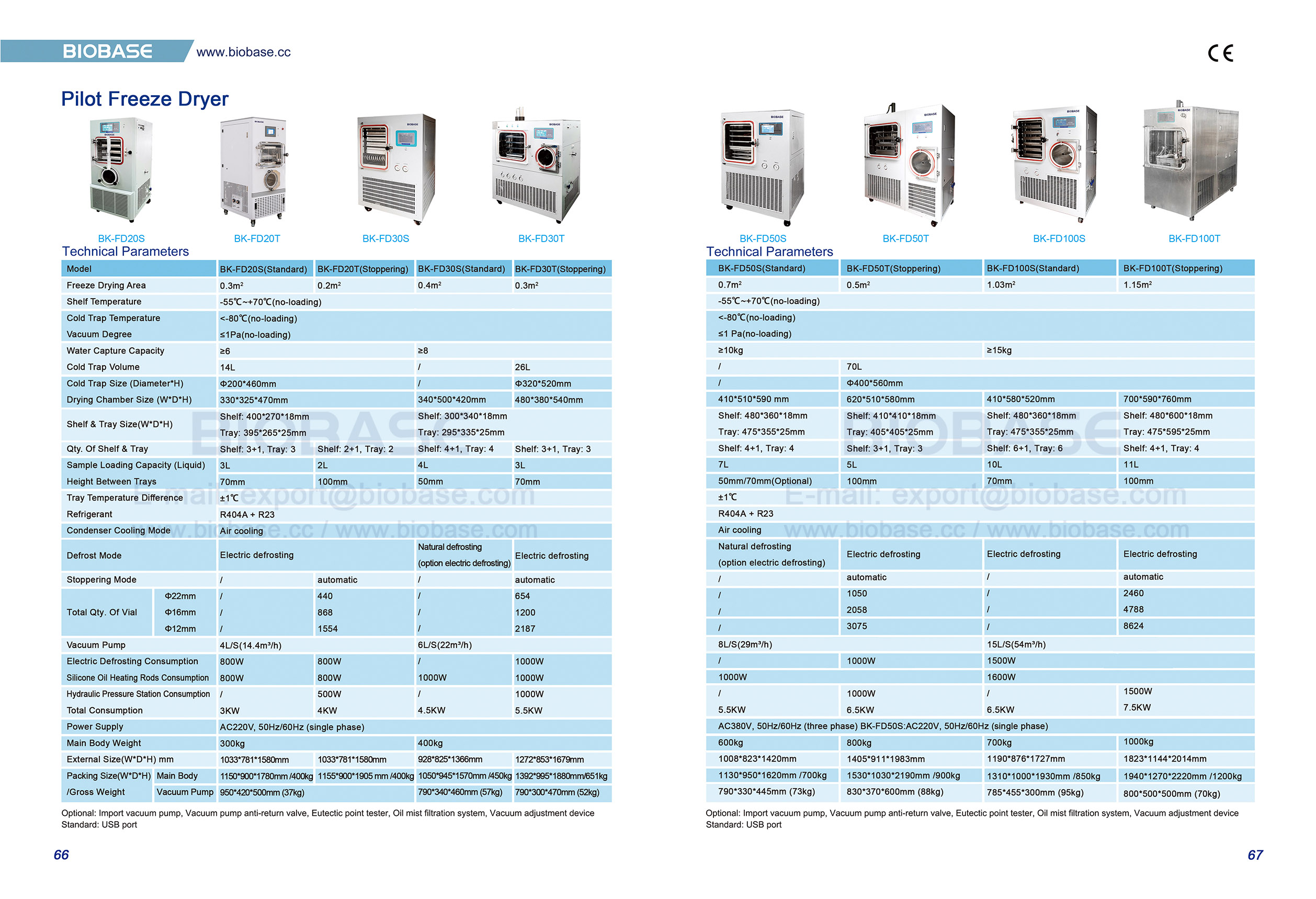 66-67 secador de congelamento piloto