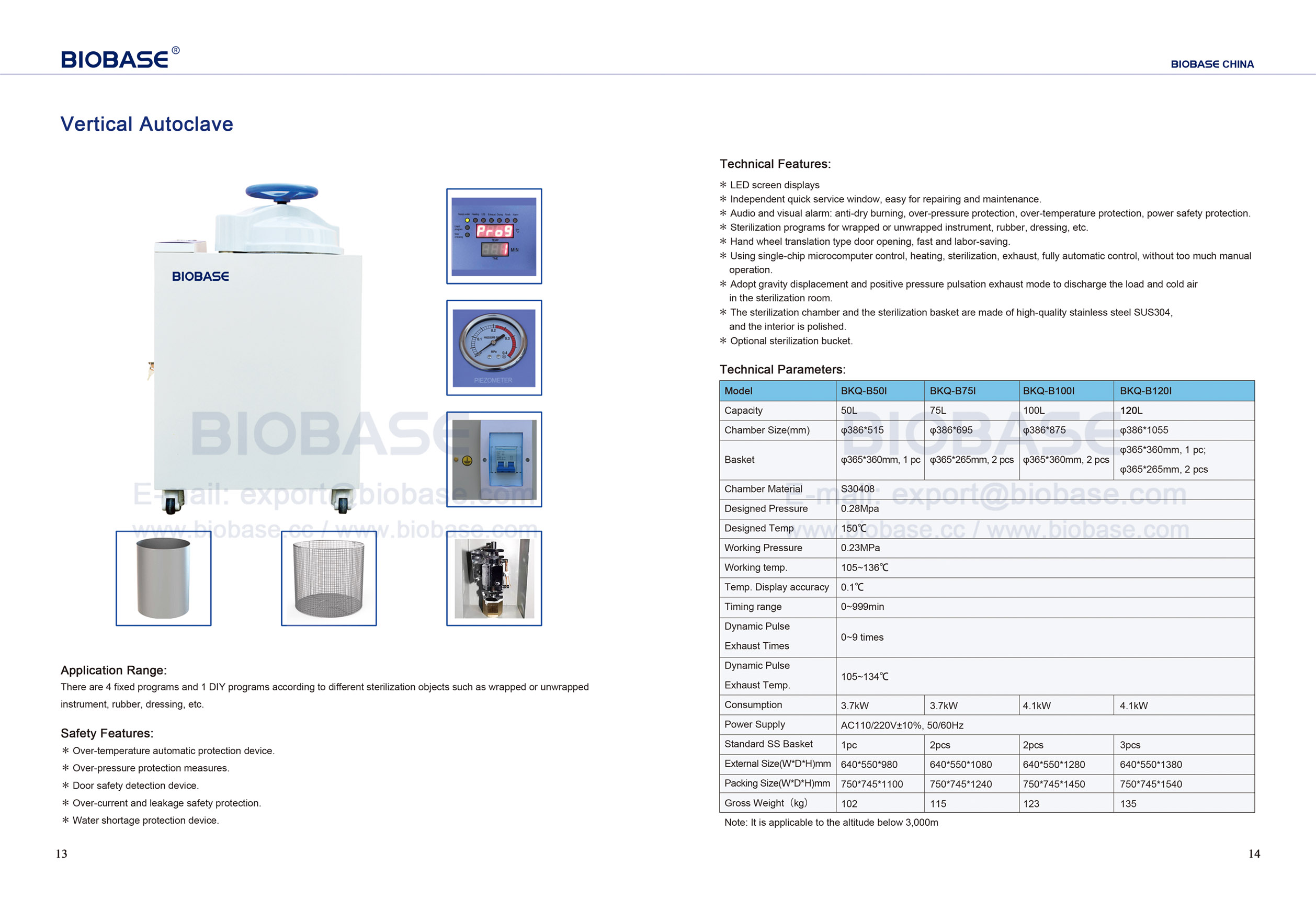 13-14 Autoclave Vertical