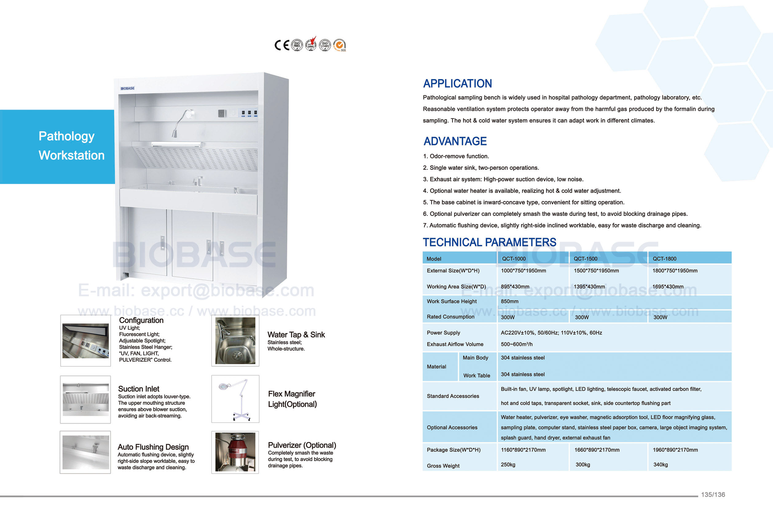 Estação de Trabalho de Patologia 135-136