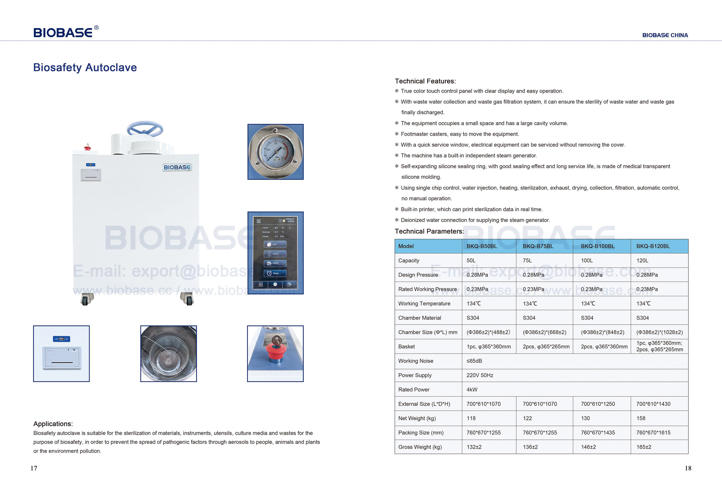 17-18 Autoclave de Biossegurança