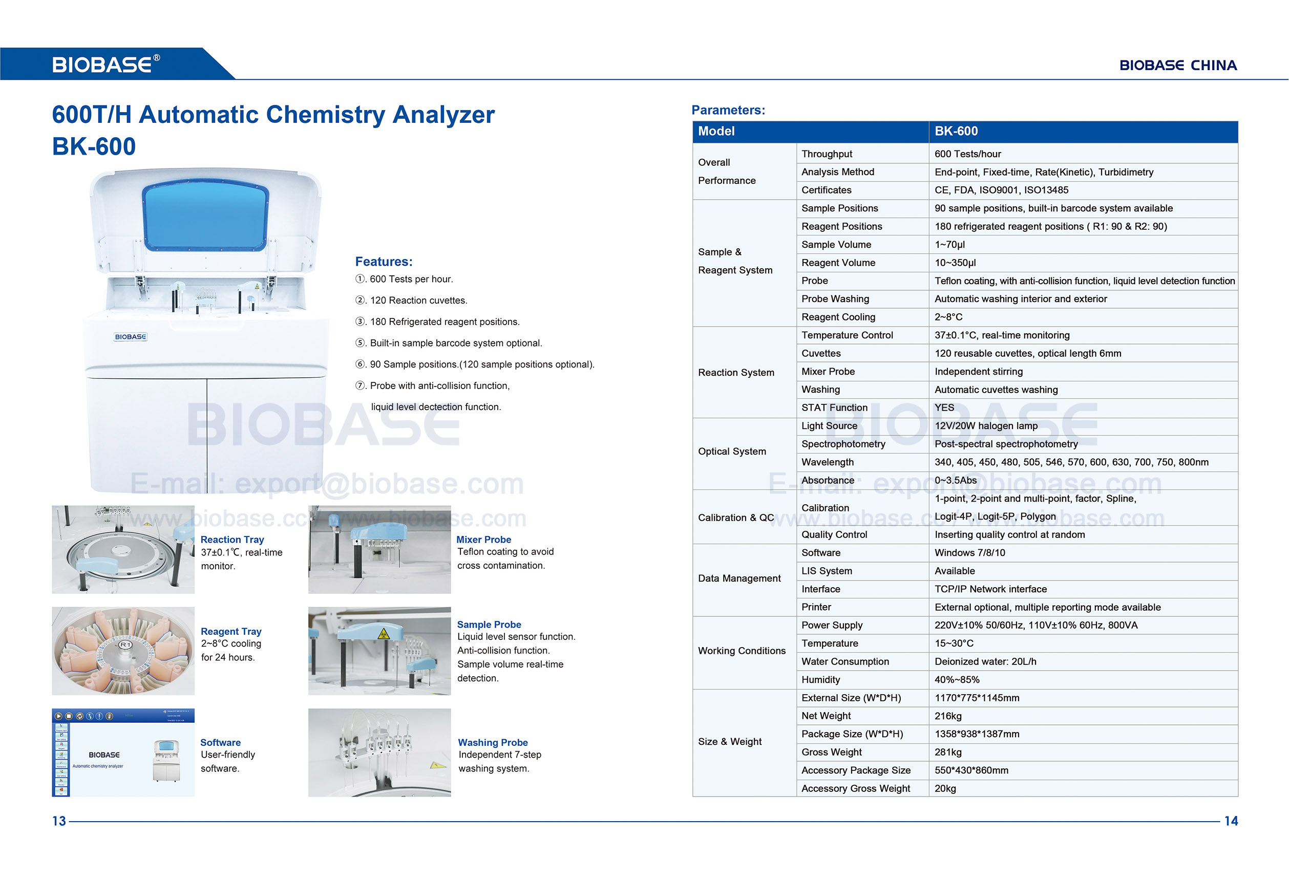 13-14 Analisador Químico Automático BK600