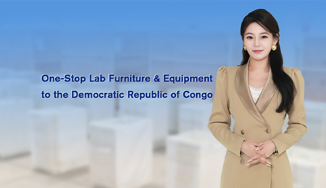 Móveis e equipamentos de laboratório completos para a República Democrática do Congo