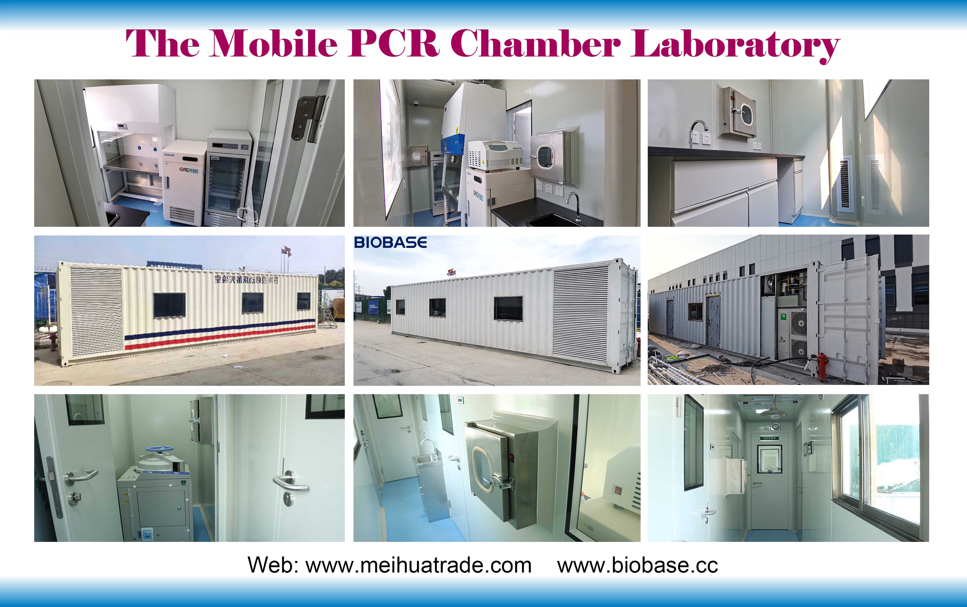 移动方舱Laboratório de Câmara Móvel de PCR