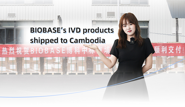 Os produtos IVD da Biobase enviados para o Camboja