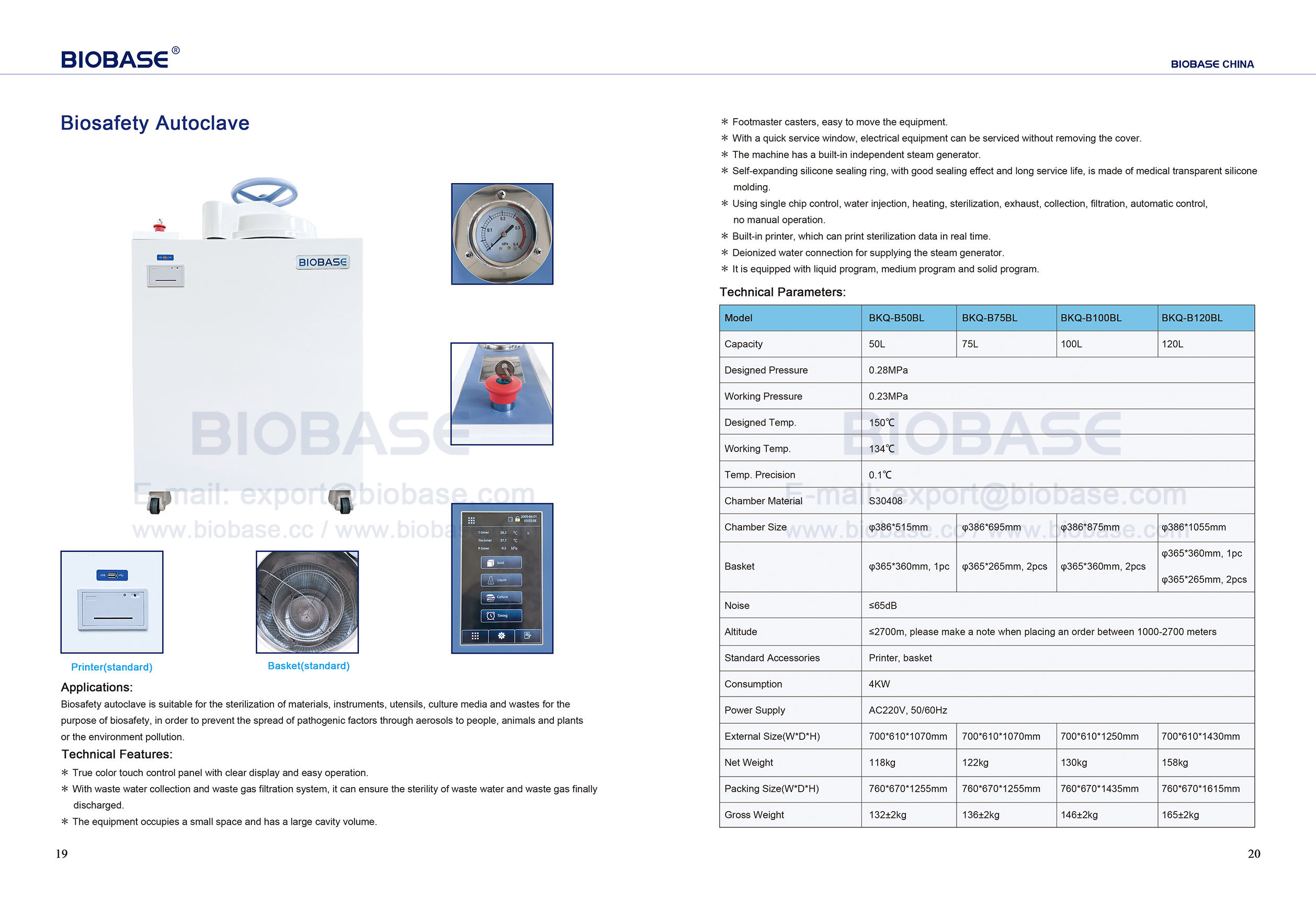19-20 AutoClave de biossegurança