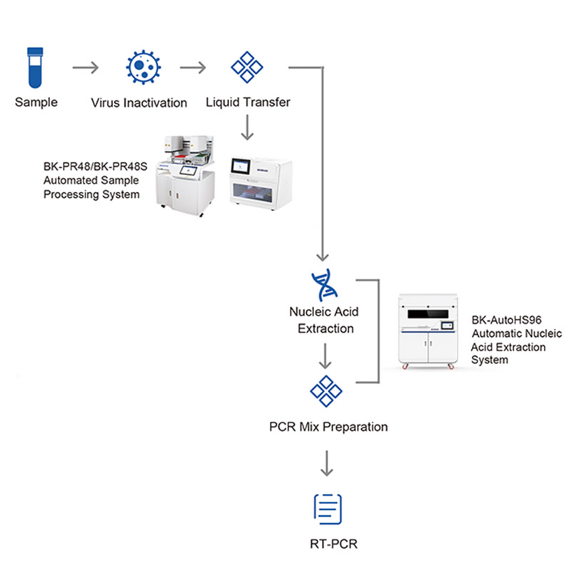 Sistema automatizado de processamento de amostras