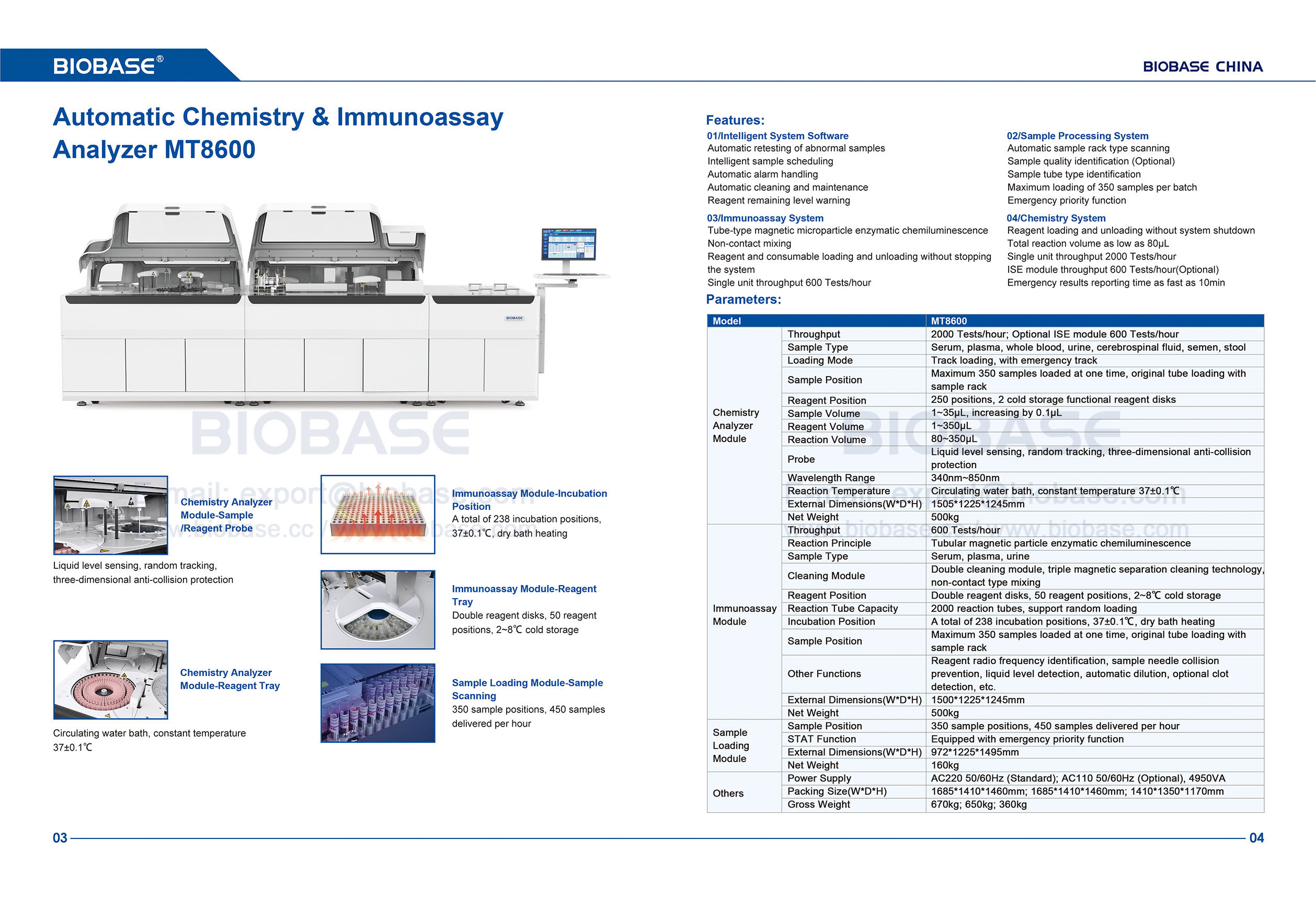 03-04 Analisador Autom&aacute;tico de Qu&iacute;mica e Imunoensaio MT8600