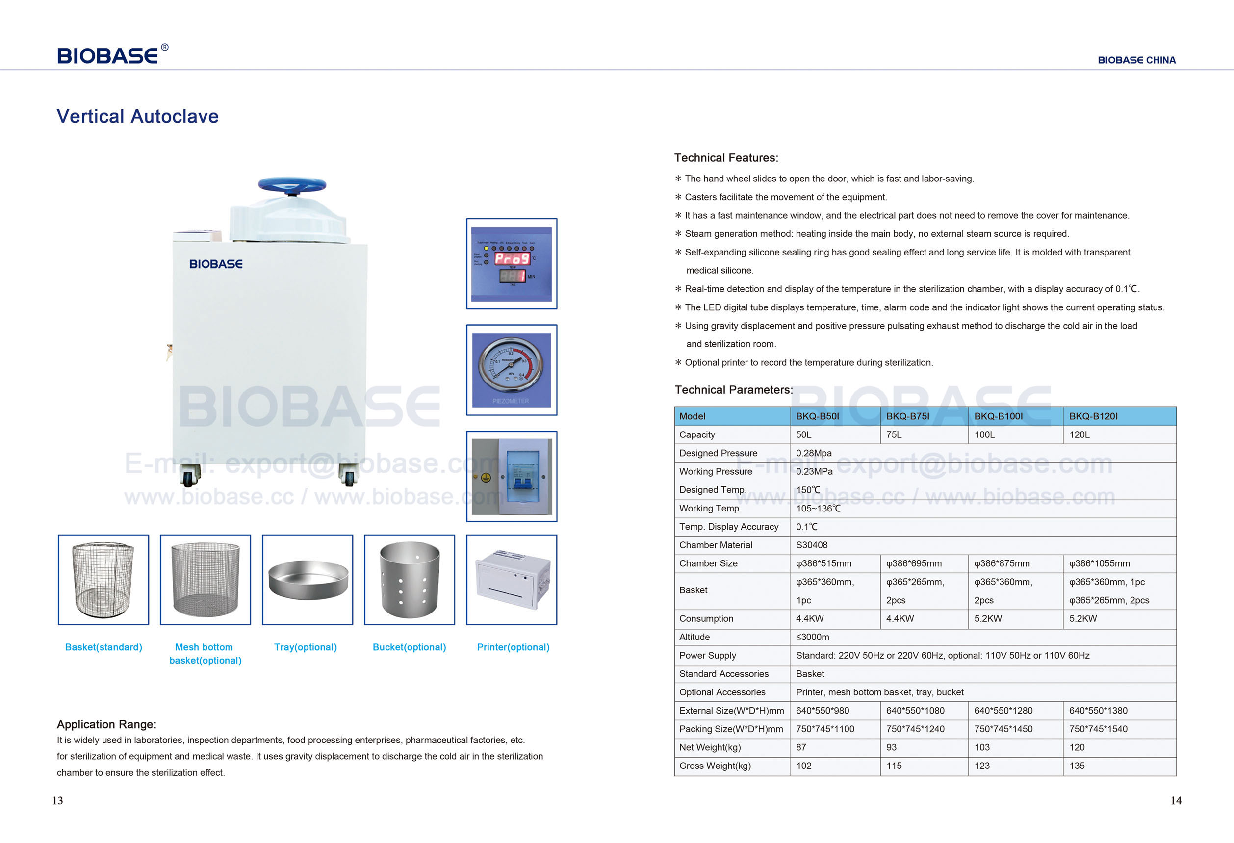 13-14 Autoclave Vertical