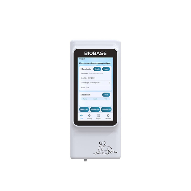 Analisador portátil de imunoensaio de fluorescência veterinária
