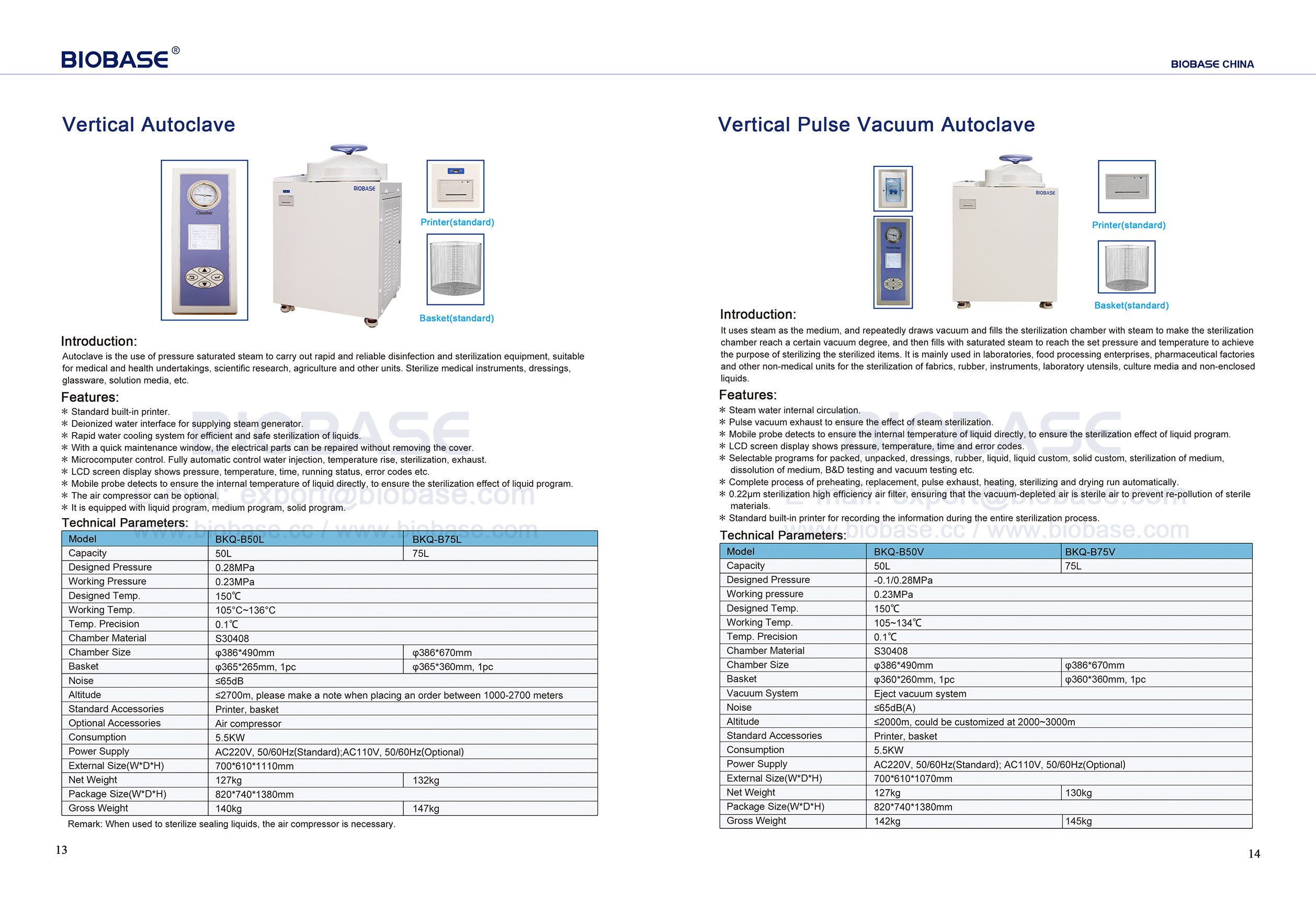 13-14 Autoclave vertical e autoclave de vácuo de pulso vertical