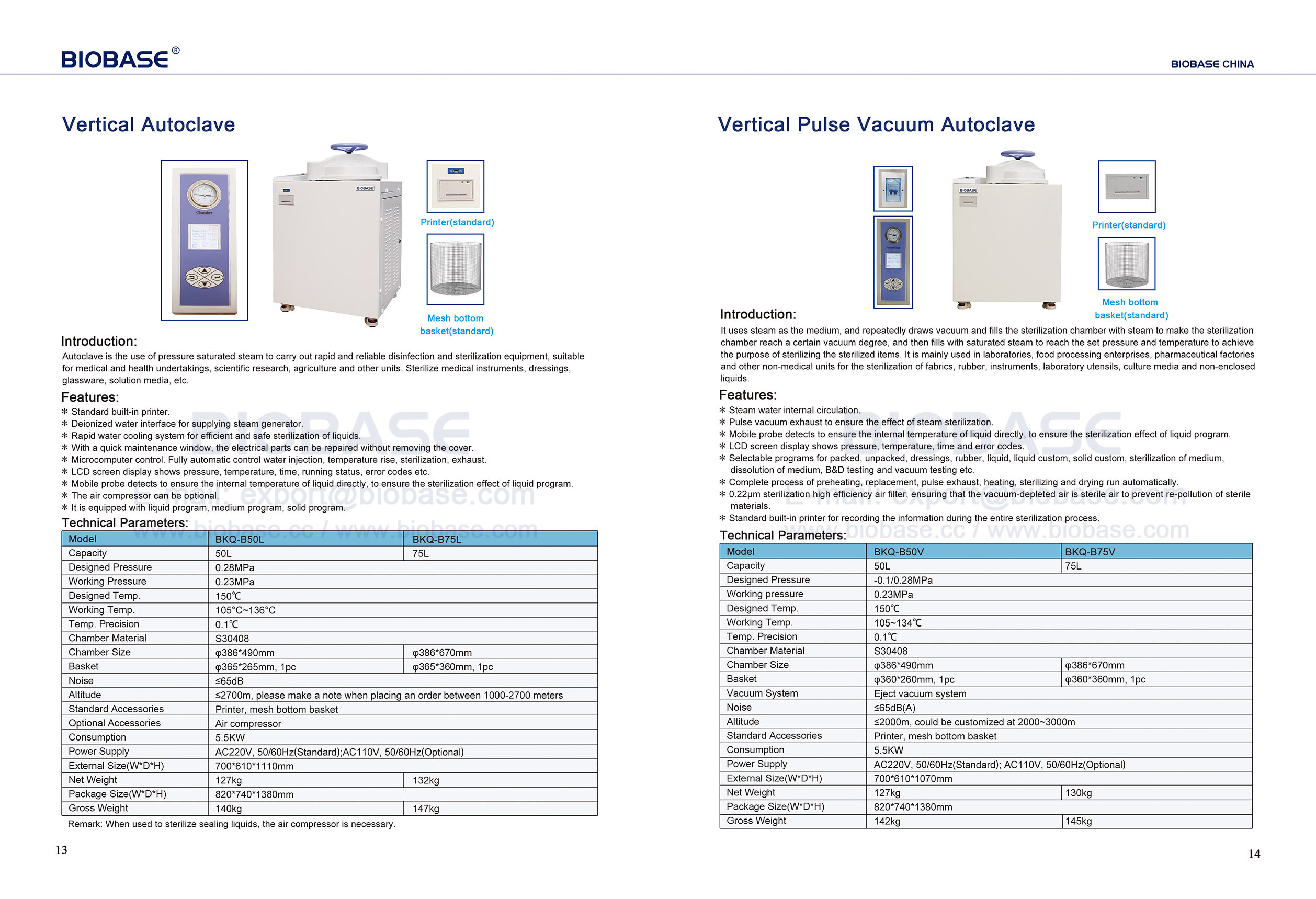 13-14 Autoclave vertical e autoclave de vácuo de pulso vertical