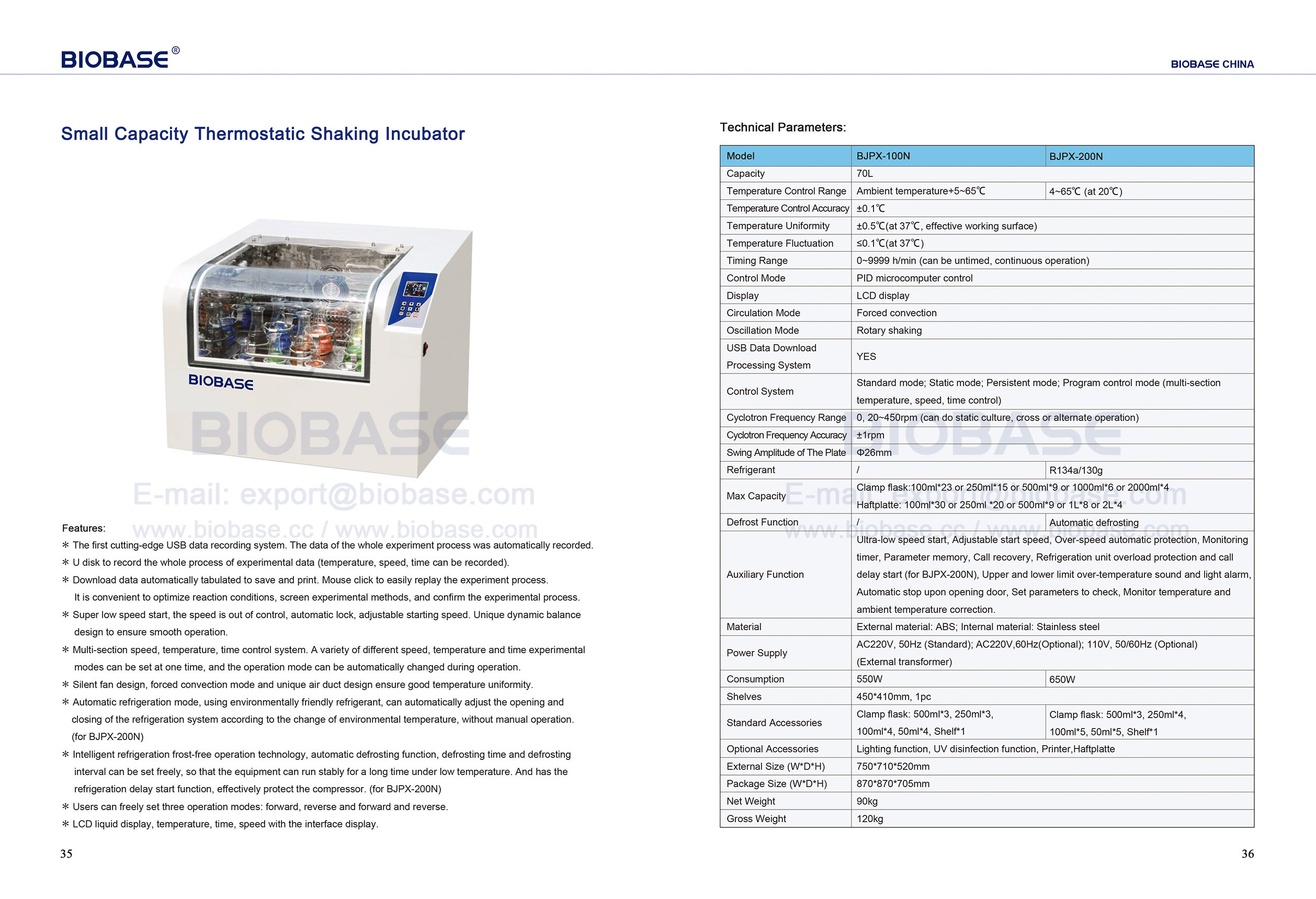 35-36 Incubadora de agitação termostática de pequena capacidade