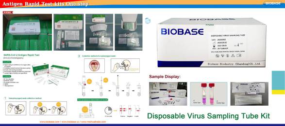 KIT DE TUBO DE AMOSTRAGEM DE VÍRUS DESCARTÁVEL BIOBASE