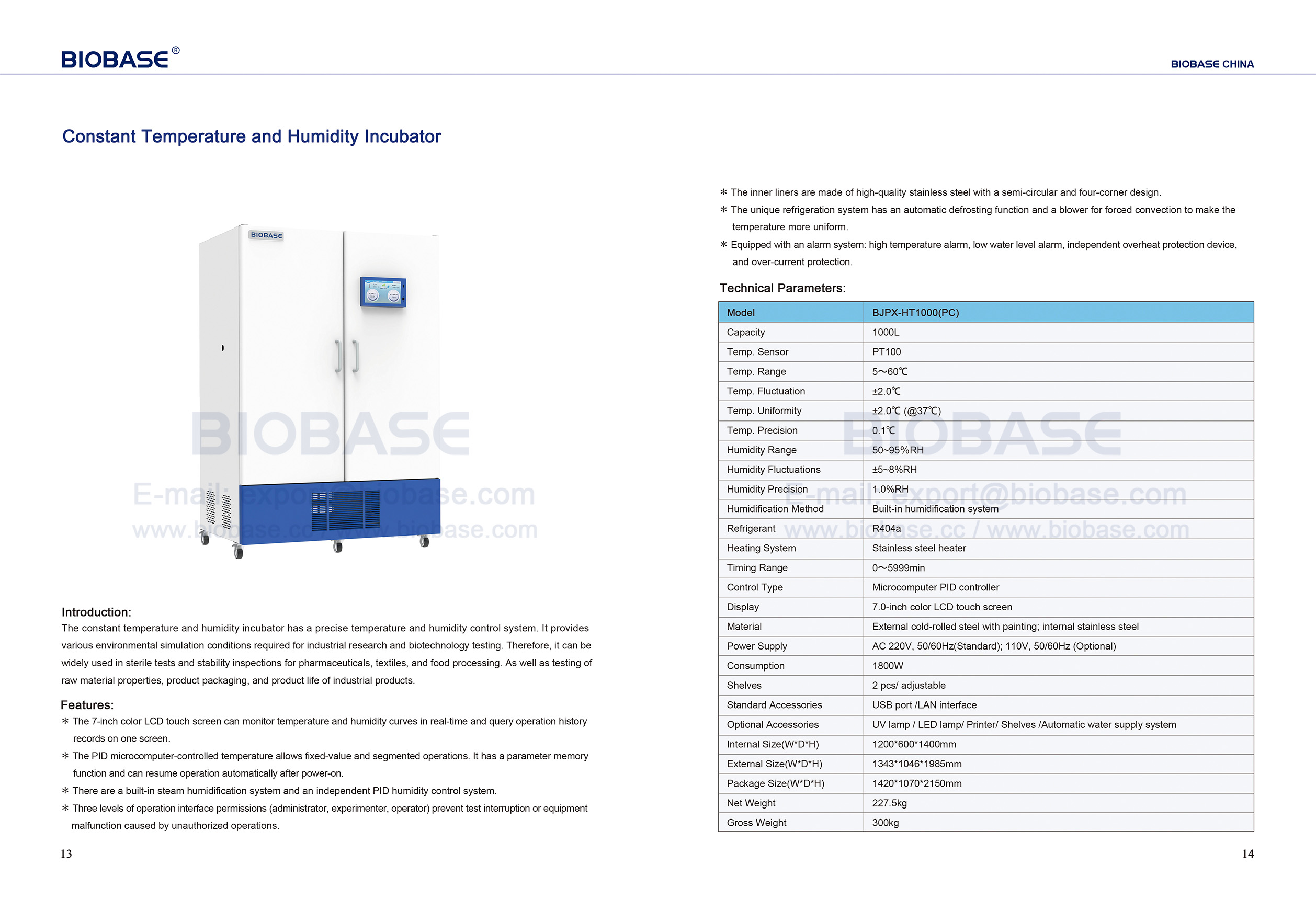 13-14 Incubadora constante de temperatura e umidade