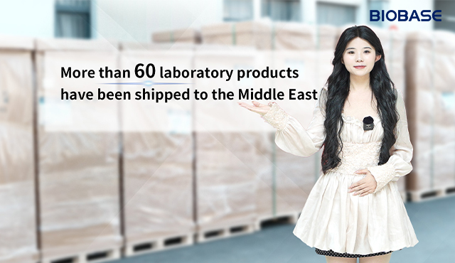 Mais de 60 produtos de laboratório foram enviados para o Oriente Médio.