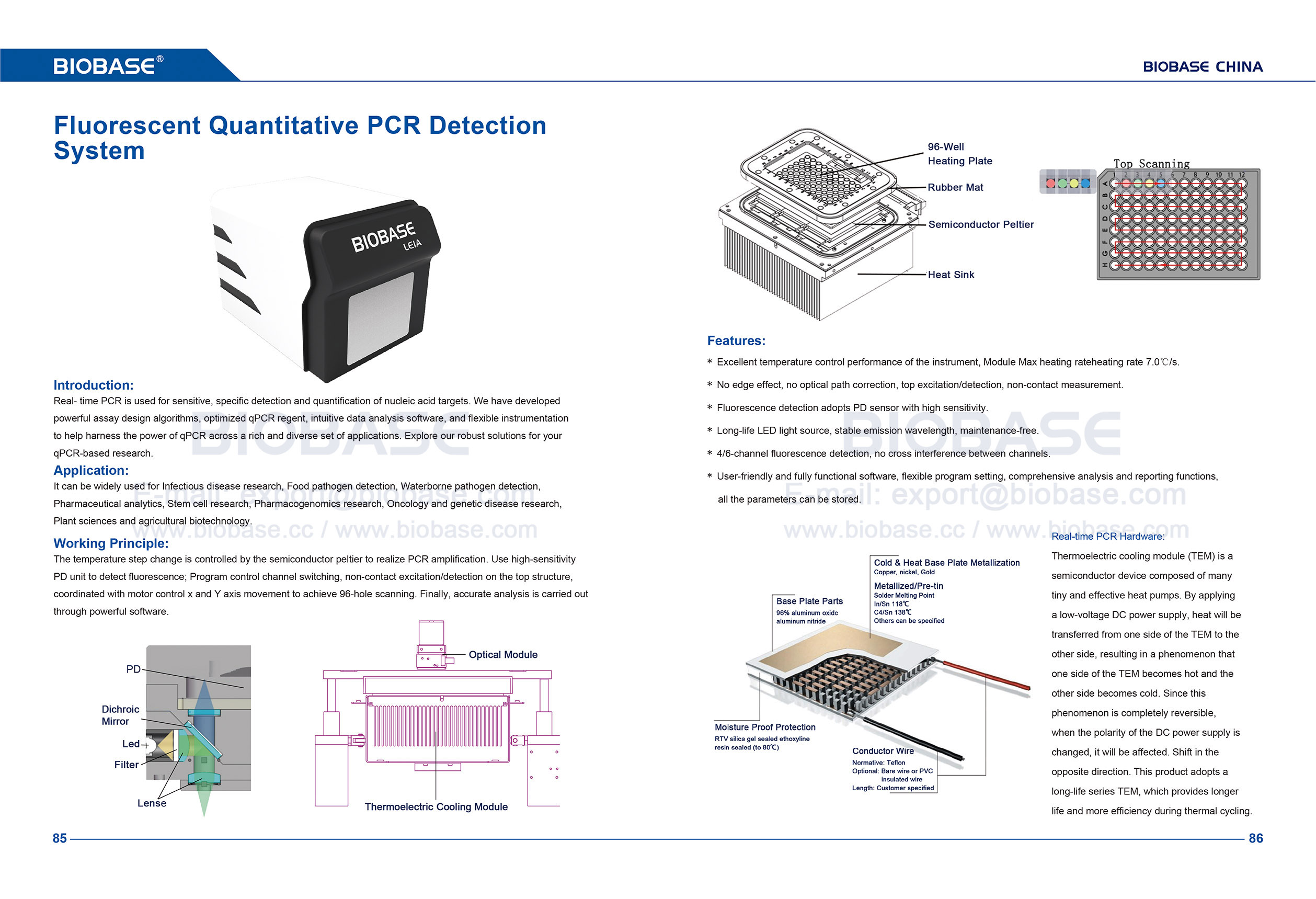 Sistema de Detecção Quantitativa Fluorescente 85-86