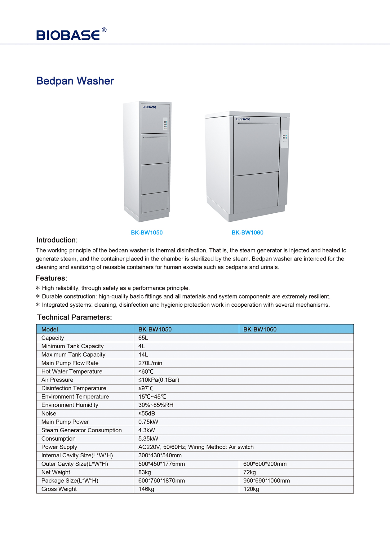 Arruela de Comadre BK-BW1050 BK-BW1060
