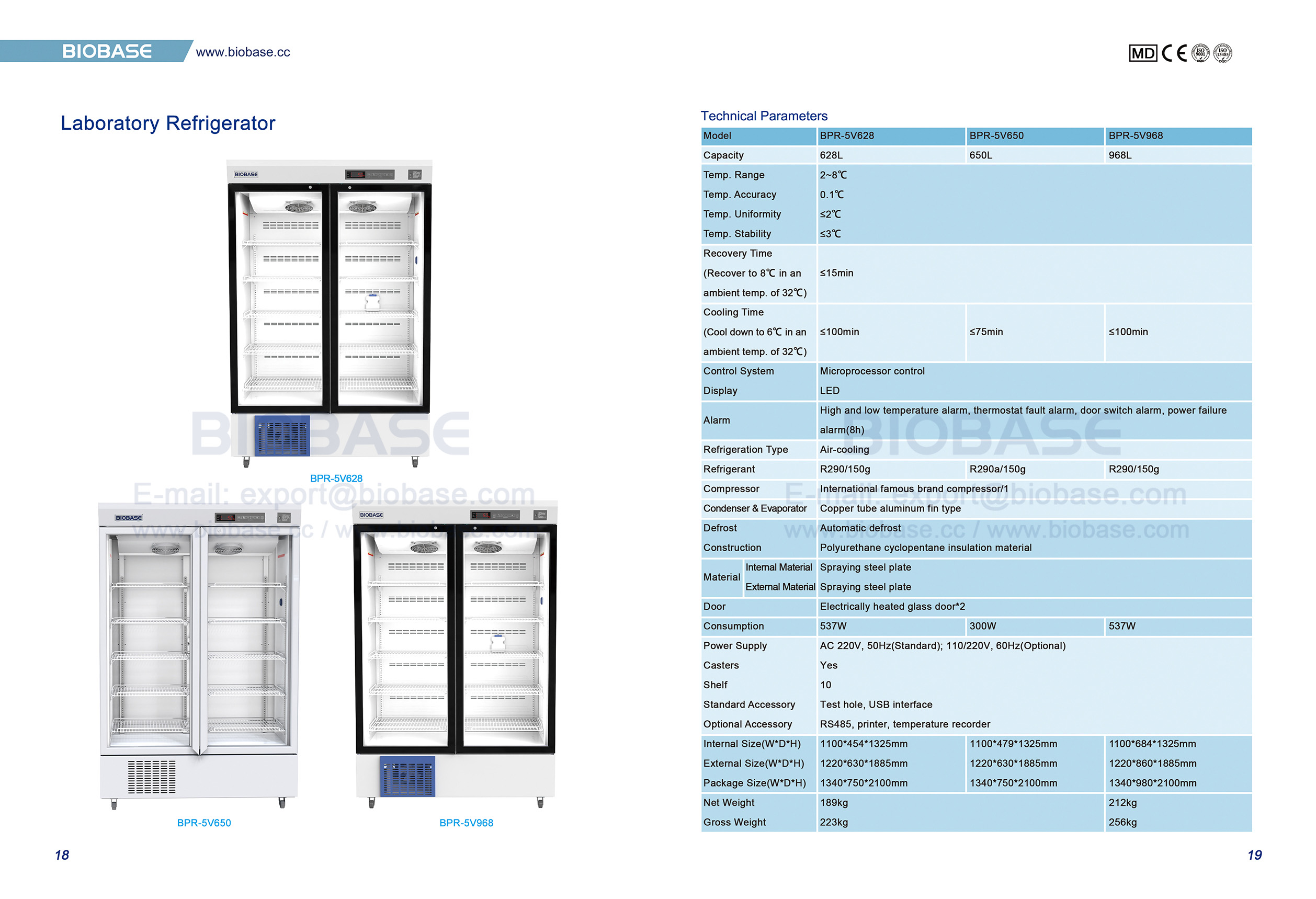 18-19 Refrigerador de laborat&oacute;rio