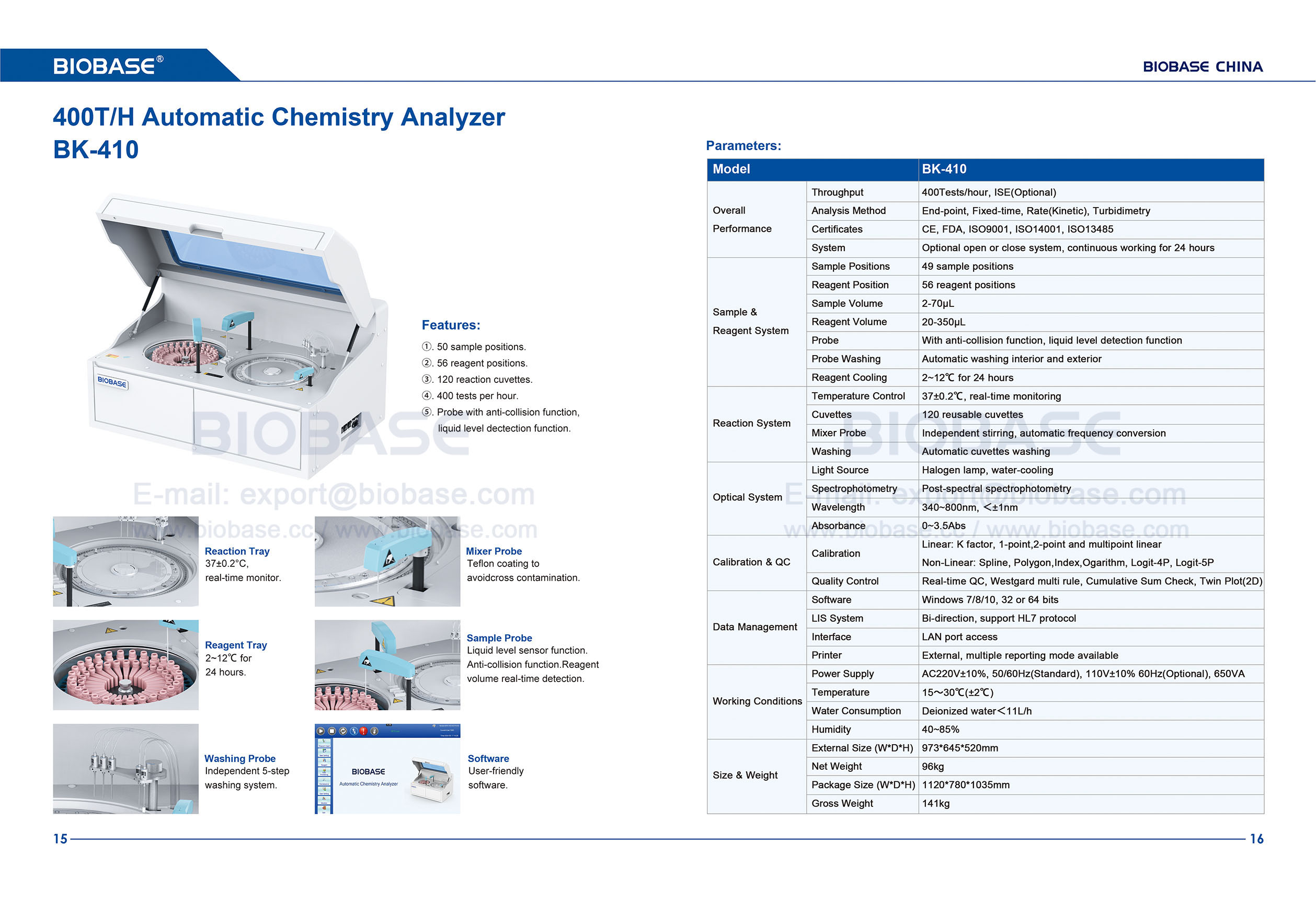 15-16 Analisador Qu&iacute;mico Autom&aacute;tico BK-410